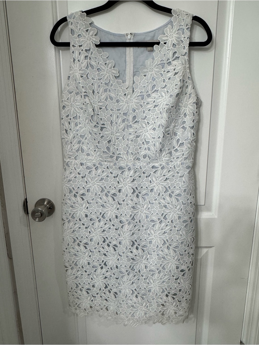 LOFT White Lace Sheath Dress